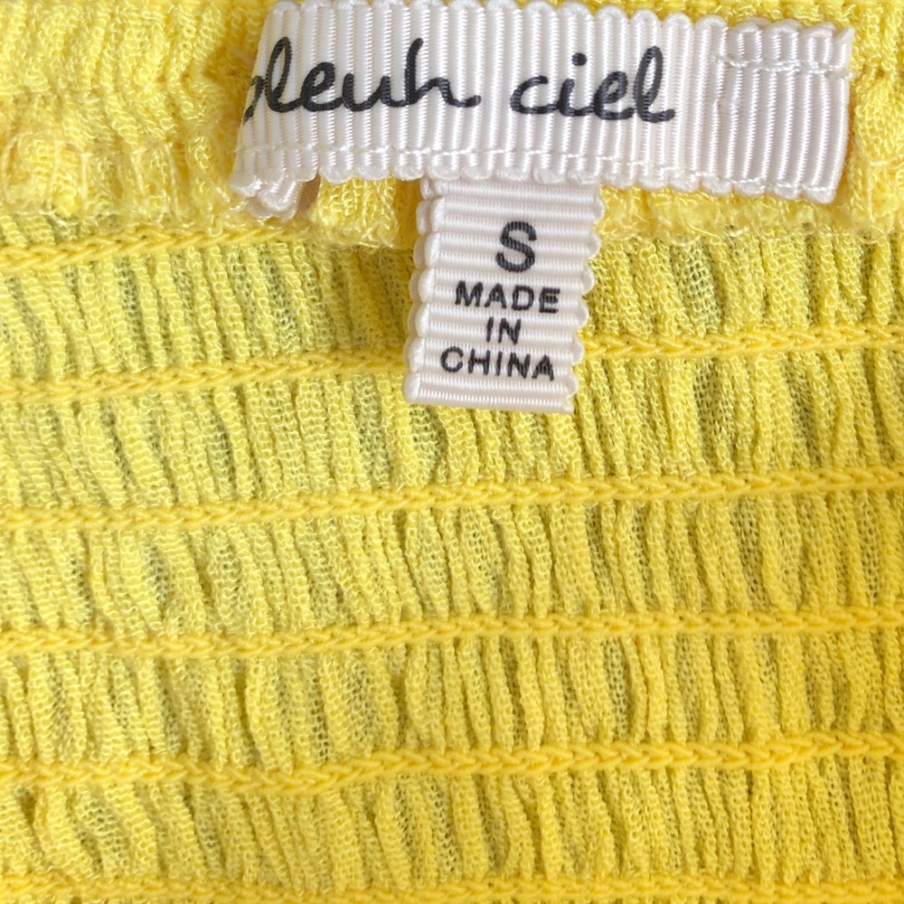 Crop Yellow Shirt - Picture 3 of 3
